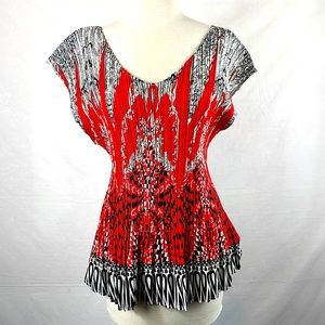 1 XL super cute red/black Milano blouse. Super cool looking. Super fun